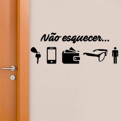 Adesivo de parede Não Esquecer modelo 2