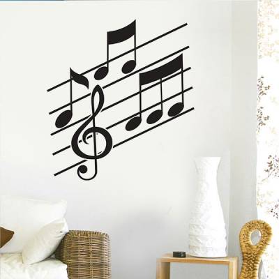 Adesivo de Parede Notas Musicais 02
