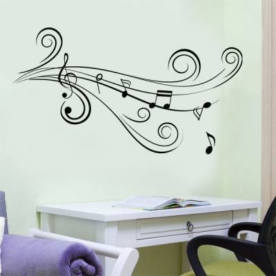 Adesivo de Parede Notas Musicais 07