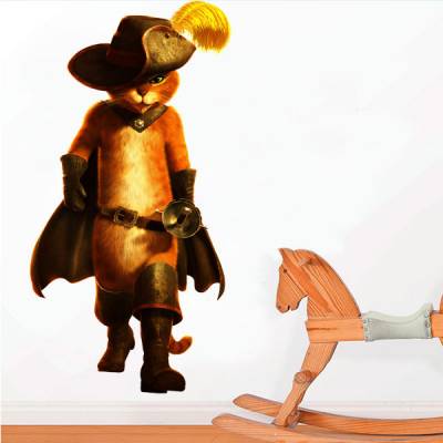 Adesivo de Parede O Gato de Botas 2