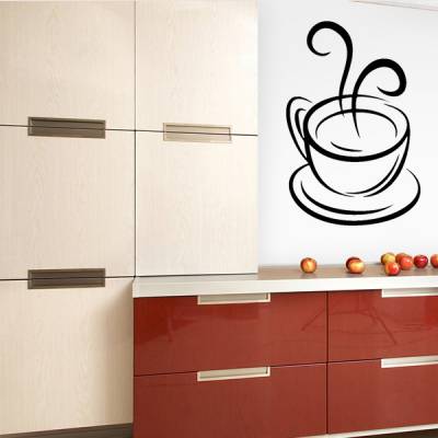 Adesivo de Parede para Cozinha Xícara de Café 7