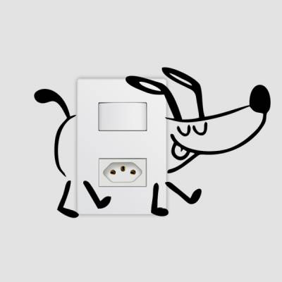 Adesivo de Parede para Interruptor Feliz