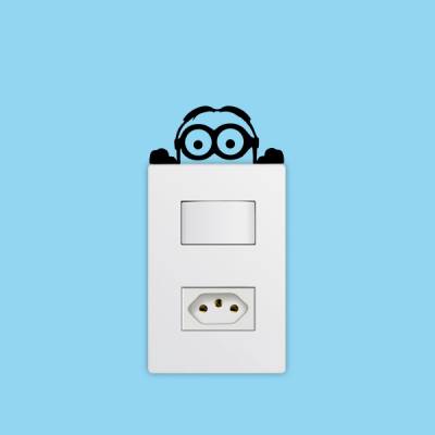 Adesivo de Parede para Interruptor Minions