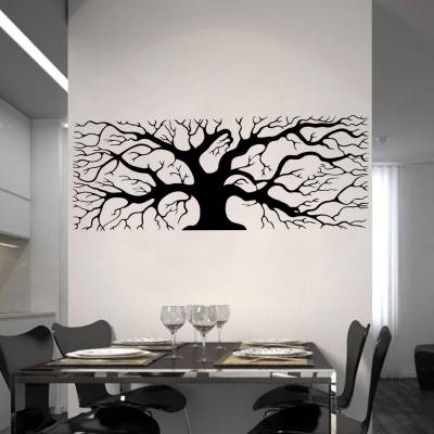 Adesivo de Parede Quadro de Arvore Seca