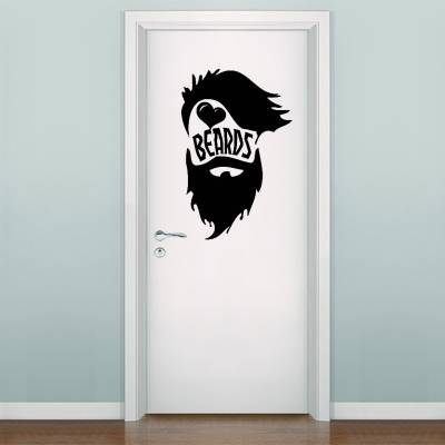 Adesivo De Parede E Porta Barbearia 1