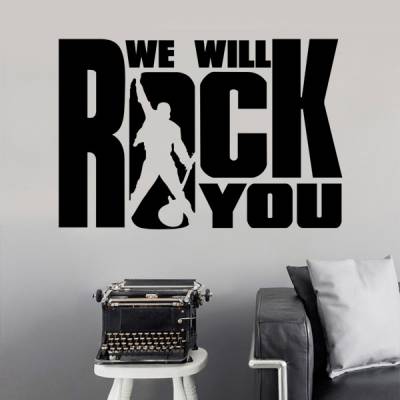 Adesivo de Parede We Will Rock You