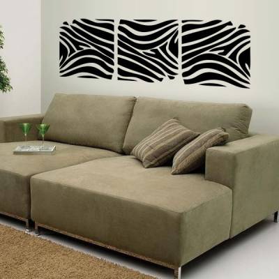 Adesivo de Parede Zebra em Quadros