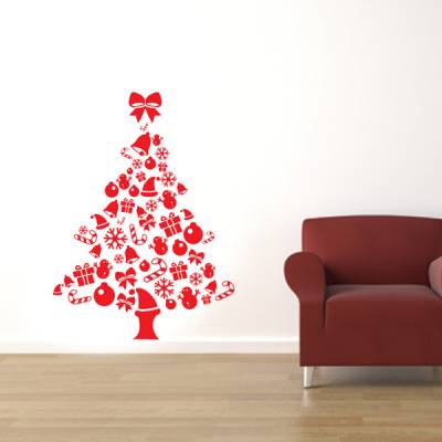 Adesivo de Parede Decorativo Árvore de Natal 2