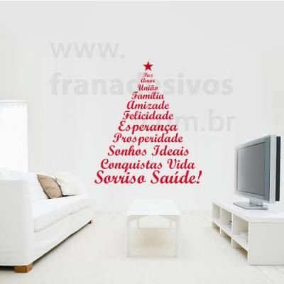 Adesivo Decorativo de Natal Árvore dos Desejos