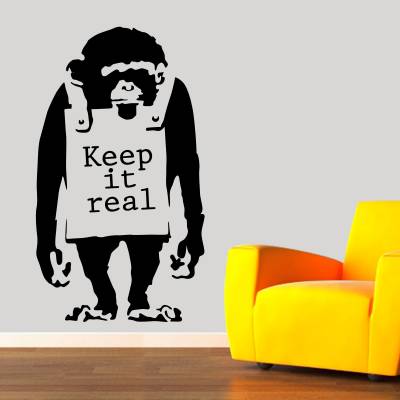 Adesivo De Parede Chimpanzé Keep It Real