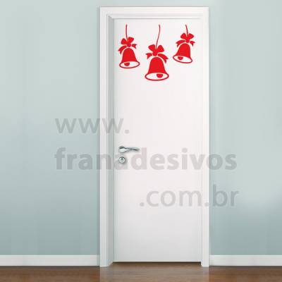 Adesivo de Parede Decorativo Sinos de natal