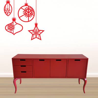 Adesivo de Parede Decorativo Enfeite de natal