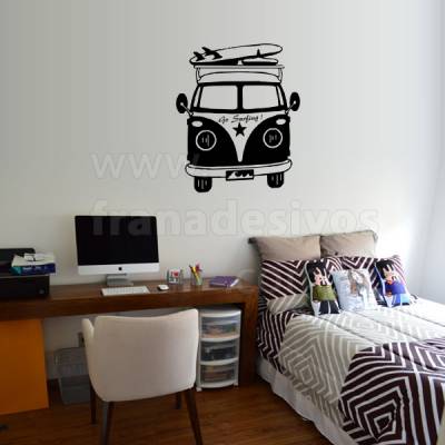 Adesivo Decorativo Kombi Surf 3