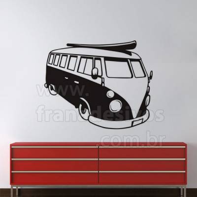 Adesivo Decorativo Kombi Surf 2