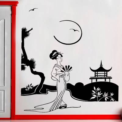 Adesivo De Parede Japonesa Japão Oriental
