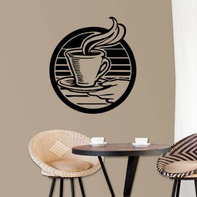 Adesivo de Parede Logo de Cafeteria Caf� Coffee