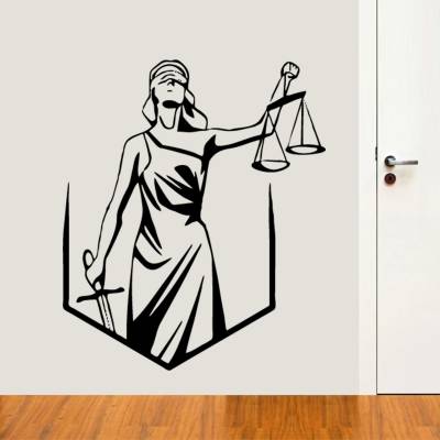 Adesivo de Parede Profissões Logo Justiça Direito