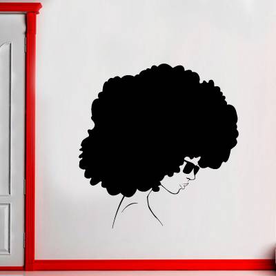 Adesivo De Parede Mulher Com Black Power 2