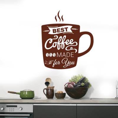 Adesivo de Parede para Cozinha Xícara de Café 8