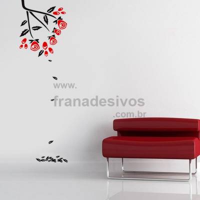 Adesivo Decorativo de Parede Floral Modelo 17
