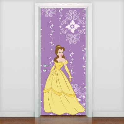 Adesivo de porta Infantil Princesa Bela 2