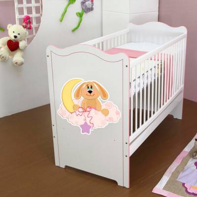 Adesivo para Berço - Cachorrinho nas Nunvens