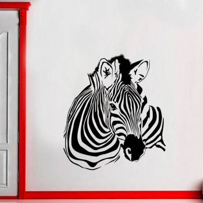 Adesivo de Parede Silhueta Zebra Animais