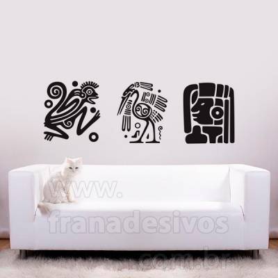Adesivo decorativo de parede Tribal