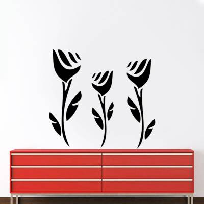 Adesivo de Parede Decorativo Floral Tulipas