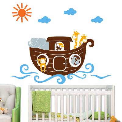 Adesivo De Parede Infantil Arca de Noé