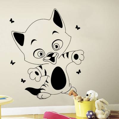 Adesivo de Parede Infantil Gatinho Cute