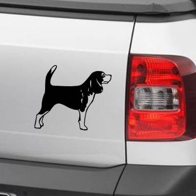 Adesivo de Carro E Moto Animais Silhueta Beagle