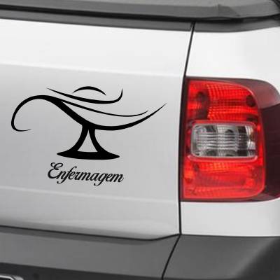 Adesivo de Carro Profissões Enfermagem