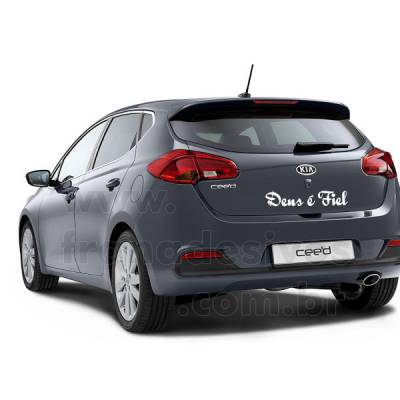 Adesivo decorativo para carro Deus é fiel