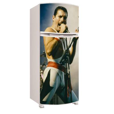 Adesivo para Envelopamento de Geladeira para Porta Freddie Mercury