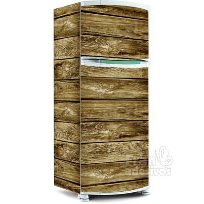 Adesivo para envelopamento de geladeira - Textura de Madeira