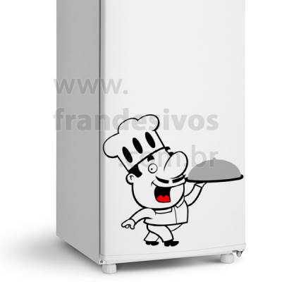 Adesivo de Geladeira Chefe de Cozinha 10