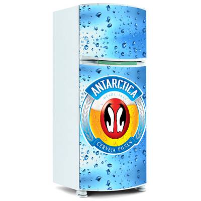 Adesivo para Geladeira Inteira - Cerveja Antartica
