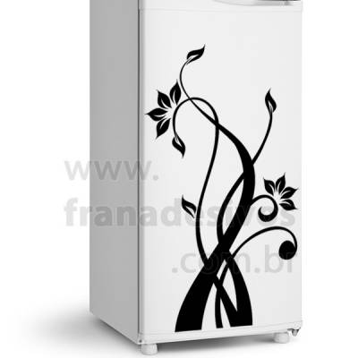 Adesivo de Geladeira Floral