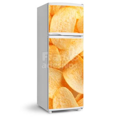 Adesivo para Geladeira Inteira - Tema Batata Frita