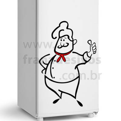 Adesivo de Geladeira Chefe de Cozinha 3