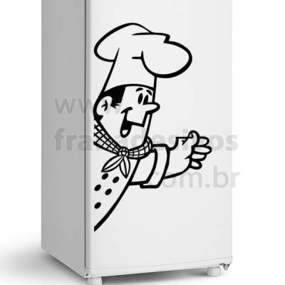 Adesivo de Geladeira Chefe de cozinha 2