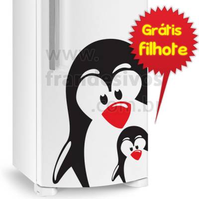 Adesivo de Geladeira Pinguim 1