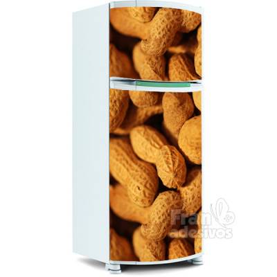 Adesivo para Geladeira Inteira - Grãos de Amendoim