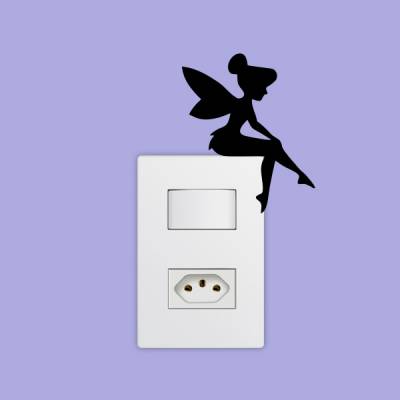 Adesivo de Parede para Interruptor Fadinha