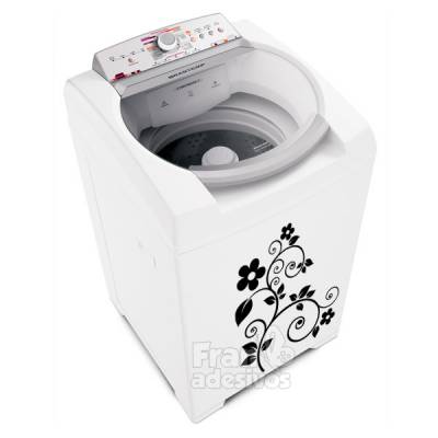 Adesivo para Máquina de lavar - Floral Elegância