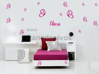 Kit de Adesivos Decorativo para Quarto Infantil Borboleta 3