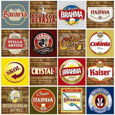 Adesivo de Azulejo Marcas de Cerveja 159