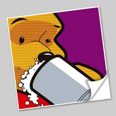 Azulejo Unitário Pop Art Comics 207