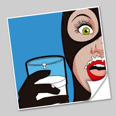 Azulejo Unitário Pop Art Comics 219